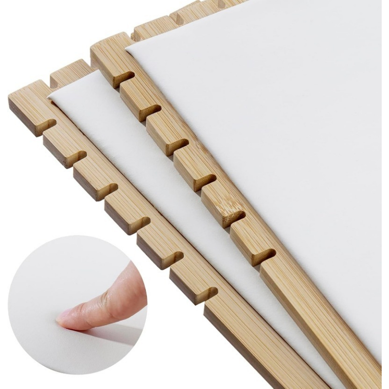 2pcs Wooden Diagonal Necklace Display Rack